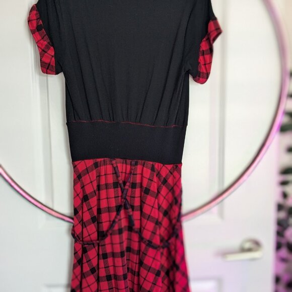 Upcycled Goth Vampie Dress - Picture 2 of 9